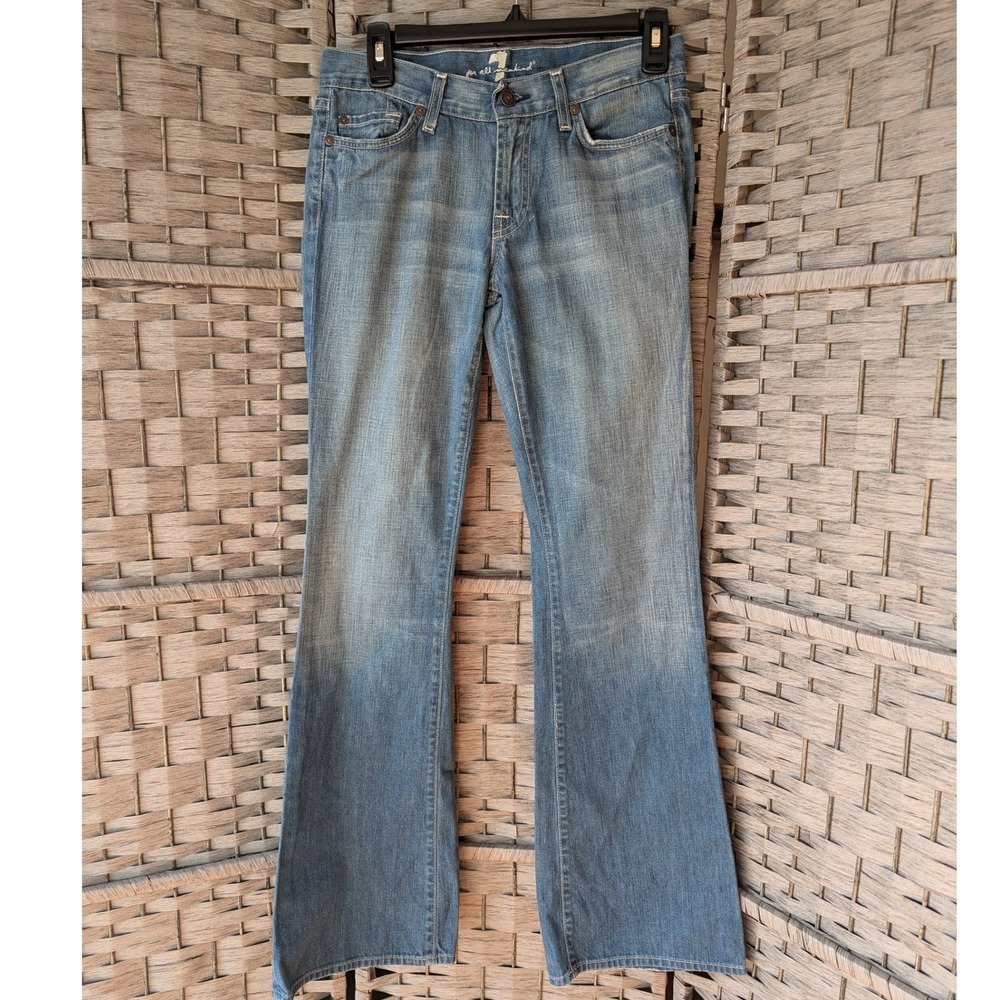 7 For All Mankind Light Blue Flare Jeans